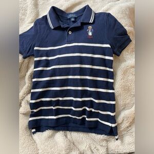 EUC Polo Ralph Lauren Teddy Bear Striped Polo Shirt